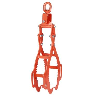 Imagem de Pinça de toras de 81 cm com 4 garras, pinças de aço sólido com capacidade de carga de 1,5 kg, pinças de elevação de madeira com design de garras de águia, gancho de garra resistente para caminhões,