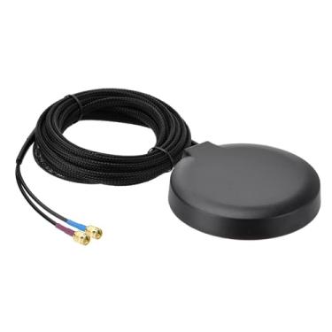 Imagem de SUPERBAT Antena de combinação adesiva magnética GPS celular 4G LTE com conector SMA macho para gateway industrial 4G LTE roteador móvel trilha câmera gateway modem veículo carro caminhão ônibus van