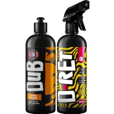 Imagem de Kit Pré Lavagem Hypo Float Lava Autos + D-ret Limpeza Pesada De Pneus e Borrachas 500ml Dub Boyz