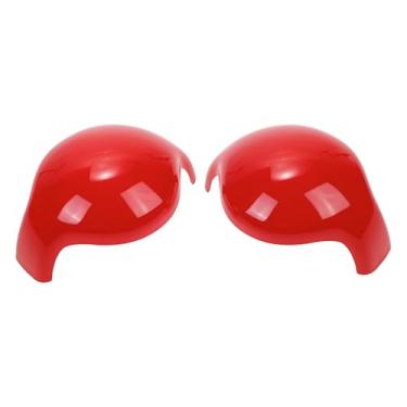 Imagem de TUCKBOLD Capa decorativa de botão de mudança de marchas para Ford para Mustang 2015-2023 à prova d'água console interior adesivo decoração estilo adesivo vermelho suporte 1 conjunto