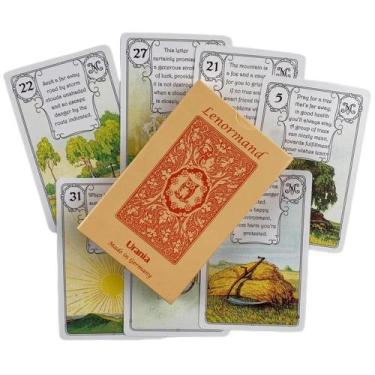 Imagem de Red Owl Lenormand Oracle Deck Oráculo Da Curuja Vermelha Baralho Cigan