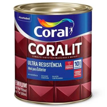 Imagem de Tinta Esmalte Coral Coralit Ultra Resistência Brilho 900ml