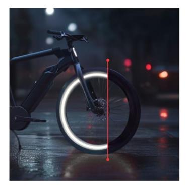 Imagem de customTAYLOR33 Fitas de aro de segurança refletivas com direitos autorais de grau de engenharia preto - (deve selecionar o tamanho do seu aro) (29 polegadas (tamanho do pneu, para bicicletas/ebikes))