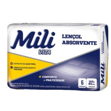 Imagem de Lençol Descartável  Absorvente Mili Vita  para  adulto    1 pacote com