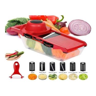Imagem de Mandoline Fatiador De Legumes Ralador Aço Inoxidavel - Shopmix