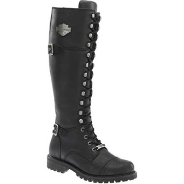 Imagem de HARLEY-DAVIDSON FOOTWEAR Bota feminina Rr-Beechwood, Renda e biqueira preta 40,64 cm, 6.5