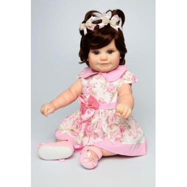 Imagem de Boneca bebê Reborn Realista  Sophia Morena  Corpo de Silicone - Mundo 