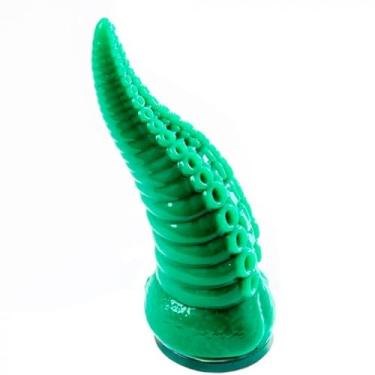 Imagem de Dildo com 19x6cm Tentáculos e Ventosa Verde - Coleção Lovetoys