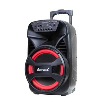 Imagem de Caixa Amplificada Amvox 480w Aca 480 Viper Ii Bivolt Cor Preto E Vermelho 110v/220v