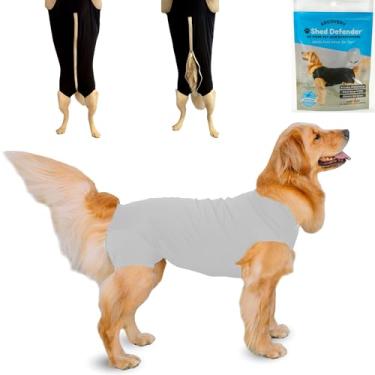 Imagem de Shed Defender Traje de recuperação para cães – Body pós-cirurgia para cães – Aprovado pelos veterinários – Camisa Ansiedade – Alternativa ao colarinho eletrônico – Evita lamber – Colete calmante – Cobre pontos quentes e ferimentos abdominais