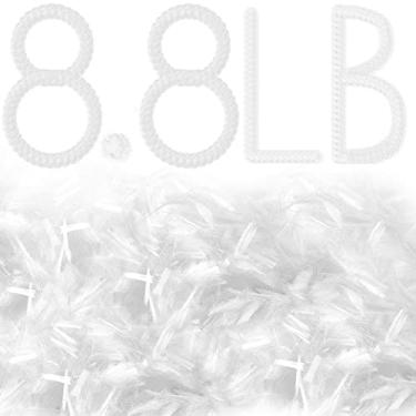 Imagem de Fabbay Fibra de vidro para aditivo de fibra de cimento de concreto, fibra de vidro de reforço de argamassa anti-infiltração para parede de construção de jardim, mistura de concreto branco