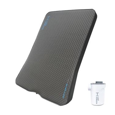 Imagem de LOSTHORIZON Colchão de ar para acampamento Tesla CyberTruck com espuma, almofada de dormir autoinflável, 11,4 cm de espessura, com bomba de ar