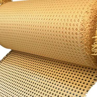 Imagem de Palha Indiana Tipo Rattan Sextavada Tela Natural 80Cm X 3Mts - Mundo D