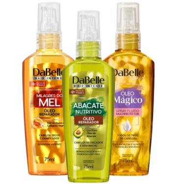Imagem de Kit Dabelle Trio Óleos Reparadores Multiprotetor Abacate Mel 75ml