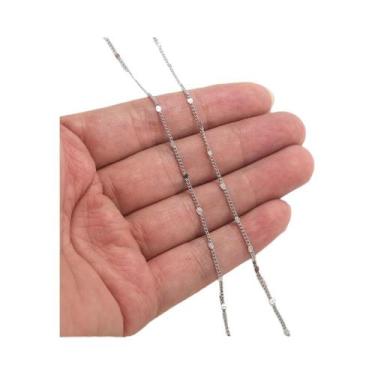 Imagem de Corrente Frisada De Aço Inoxidável De 2 Metros Para Colar DIY Pulseira