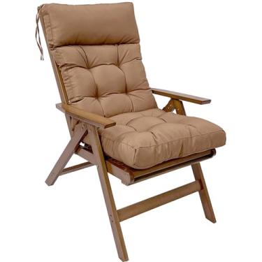 Imagem de Adirondack Chair Cushion, Lounge Cushion Anti-Slip Thickened High Back Patio Seat Pads, Waterproof Garden Cushion Set for Rocking Chair(F)