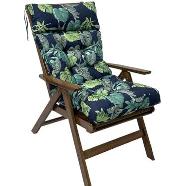 Imagem de Adirondack Chair Cushion, Lounge Cushion Anti-Slip Thickened High Back Patio Seat Pads, Waterproof Garden Cushion Set for Rocking Chair(J)