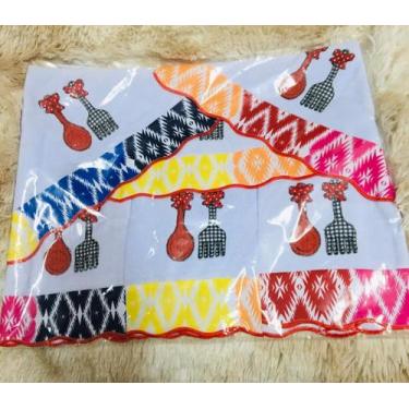 Imagem de 14 guardanapos bordado com bainha pe de galinha  - ricatex