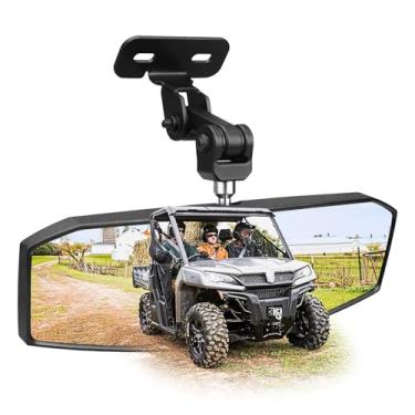 Imagem de SHEJISI Espelho retrovisor UTV compatível com CFMOTO Uforce 1000/1000 XL, montagem superior mais estável e sem tremor, campo de visão grande ultratransparente multiajustável, condução mais conveniente