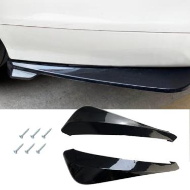 Imagem de Spoiler de carro difusor traseiro universal, 2 peças, para-choque traseiro, difusor de lábios, spoilers, saia lateral, spoiler, divisor, protetor de ângulo, kit de decoração externa antiarranhões