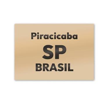 Imagem de Imã de Geladeira Piracicaba São Paulo MDF 8cm x 5cm