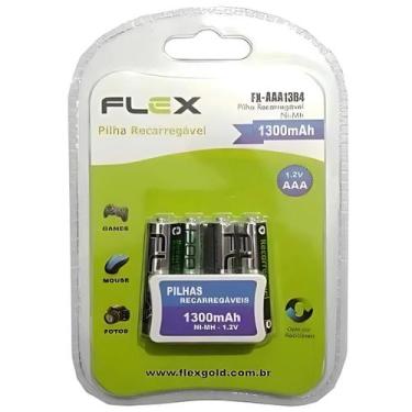 Imagem de Pilha Recarregável AAA 1300 mAh C/4 und - X-cell
