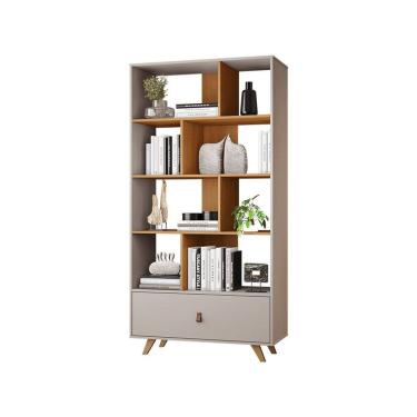 Imagem de Estante Livreiro Giga JCM Móveis Cinamomo/Off