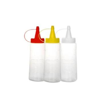 Imagem de Kit C/3 Bisnaga Plástica Catchup, Maionese E Mostarda 200ml - ERCAPLAS