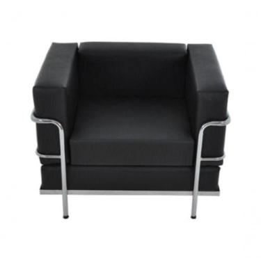 Imagem de Sofá Recepção De Escritório Linha Recepção Omega Preto - OUTRAS MARCAS