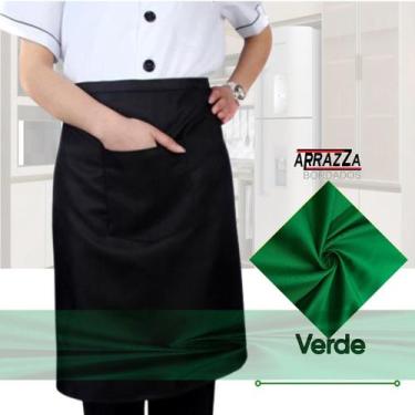 Imagem de Kit Avental de Cintura Unissex Tipo Saia Profissional para Garçom Bar 