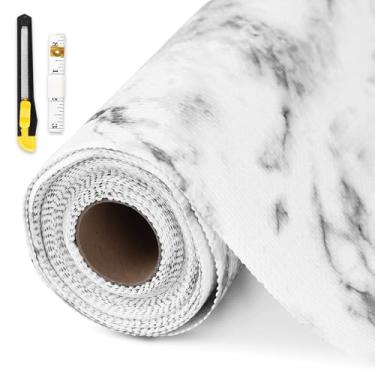 Imagem de Forro de gaveta e prateleira para armário de cozinha, forro de armário não adesivo 30,5 cm x 3 m, tapetes antiderrapantes de papel de prateleira à prova d'água, forros de armário, proteção de contato