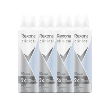 Imagem de Kit Desodorante Antitranspirante Aerosol Rexona Clinical Sem Perfume 1