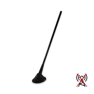 Imagem de Antena Decorativa Haste Alumínio Stalone Longa Preta 250mm Para Teto de Carro Veículo Universal Parte Dianteira