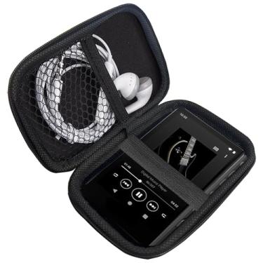 Imagem de Compatível com Lamshaw capa para Sony NW-A306, capa protetora durável de EVA Lamshaw à prova de choque e leve, compatível com Sony NW-A306 Walkman (preto)