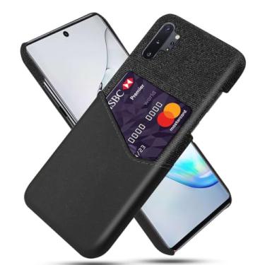 Imagem de Capa para Samsung Galaxy M80s,Tela e tampa de couro PU,Anti-deslizante,Resistência à impressão digital,Caso de proteção de 360°com 1 slot de cartão atrás-Black