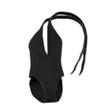 Imagem de menolana Roupas de bonecos de ação em escala 1/12, roupas em miniatura, traje de banho feminino, mini boneca de tecido da moda, fantasia para mulheres de 6, Preto