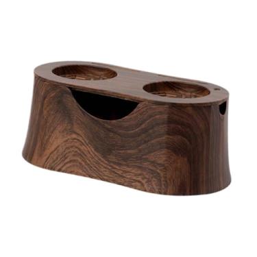 Imagem de ＫＬＫＣＭＳ Estação de Prensagem para Café Expresso, Base Antiderrapante para Prensagem de Café Expresso, Itens para Máquina de Café Expresso, Grão de madeira de nogueira