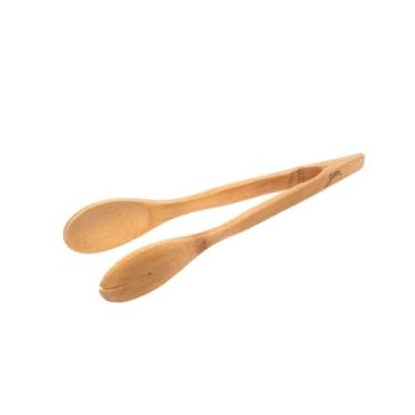 Imagem de Pegador de Cozinha em Bambu Utensílio para Servir Pegador Espaguete e Saladas