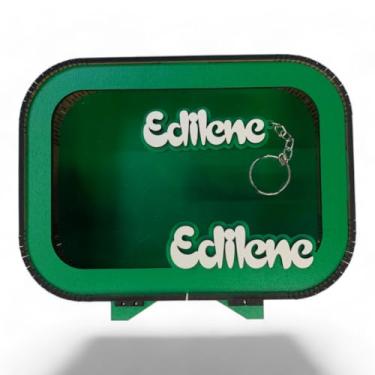Imagem de Cofre Cofrinho de MDF Colorido Personalizado(VERDE)