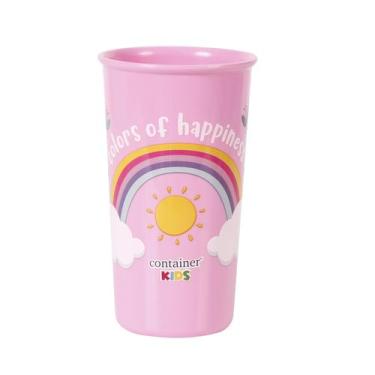 Imagem de Copo Arco Íris Rosa Container Kids 340ml