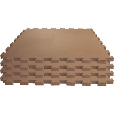 Imagem de Tatame, Evamax, 04 Placas, 1 m x 1 m x 1 cm, Marrom