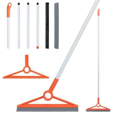 Imagem de Vassoura pneumática MAVRIZ com rodo de chão com tira de borracha remov