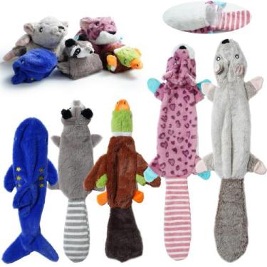 Imagem de Brinquedos para cães Nocciola, 5 peças, sem recheio, Crinkle Squeaky, 