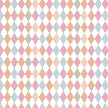 Imagem de Papel de Parede Adesivo Geométrico Losangos Rosa - 054 - Multimpressão