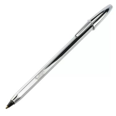 Imagem de Caneta Bic cristal celebration prata