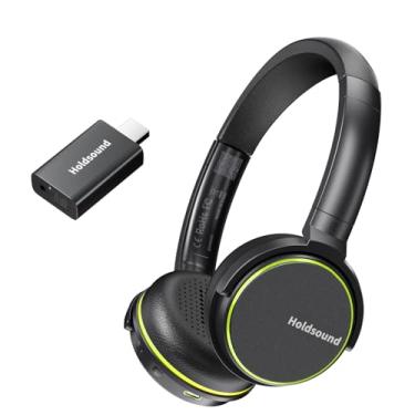 Imagem de Holdsound Fones De Ouvido Sem Fio Para Tv Idosos - Bkm600, Design Supra-Auricular Confortável E Leve Com Transmissor Usb Multi-Saída (Óptico/Auxiliar/Rca/Usb), Verde