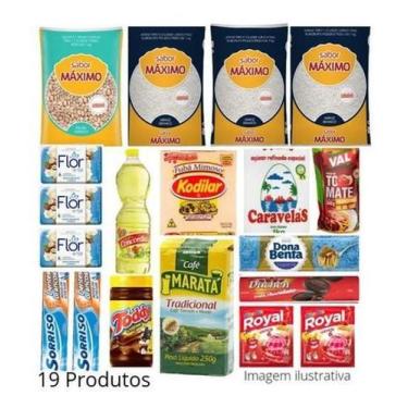 Imagem de Cesta Básica De Alimentos+Higiene Completa 19 Produtos - Higipack