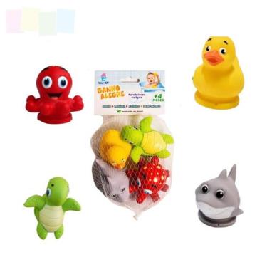 Imagem de Kit Banho Divertido 4 Animais Vila Toy