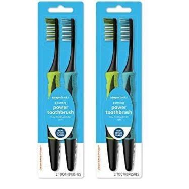 Imagem de Escovas de dentes elétricas pulsantes de limpeza profunda  Amazon Basi