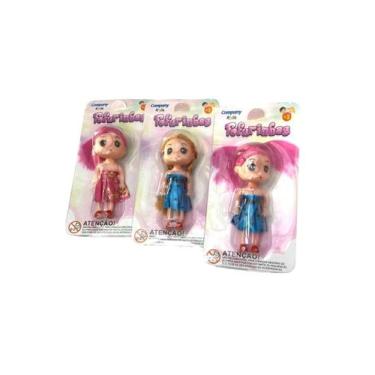 Imagem de Mini Bonequinhas Fofurinhas Cabelos Coloridos-Coleção 3Un - Company ki